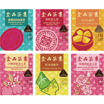 金品茶集 喜慶台灣六入六盒輕便禮盒組