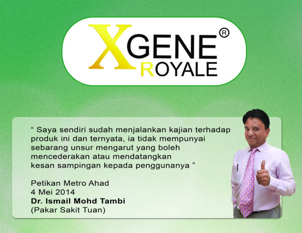 Xgene Royale Dr Ismail Tambi Statement