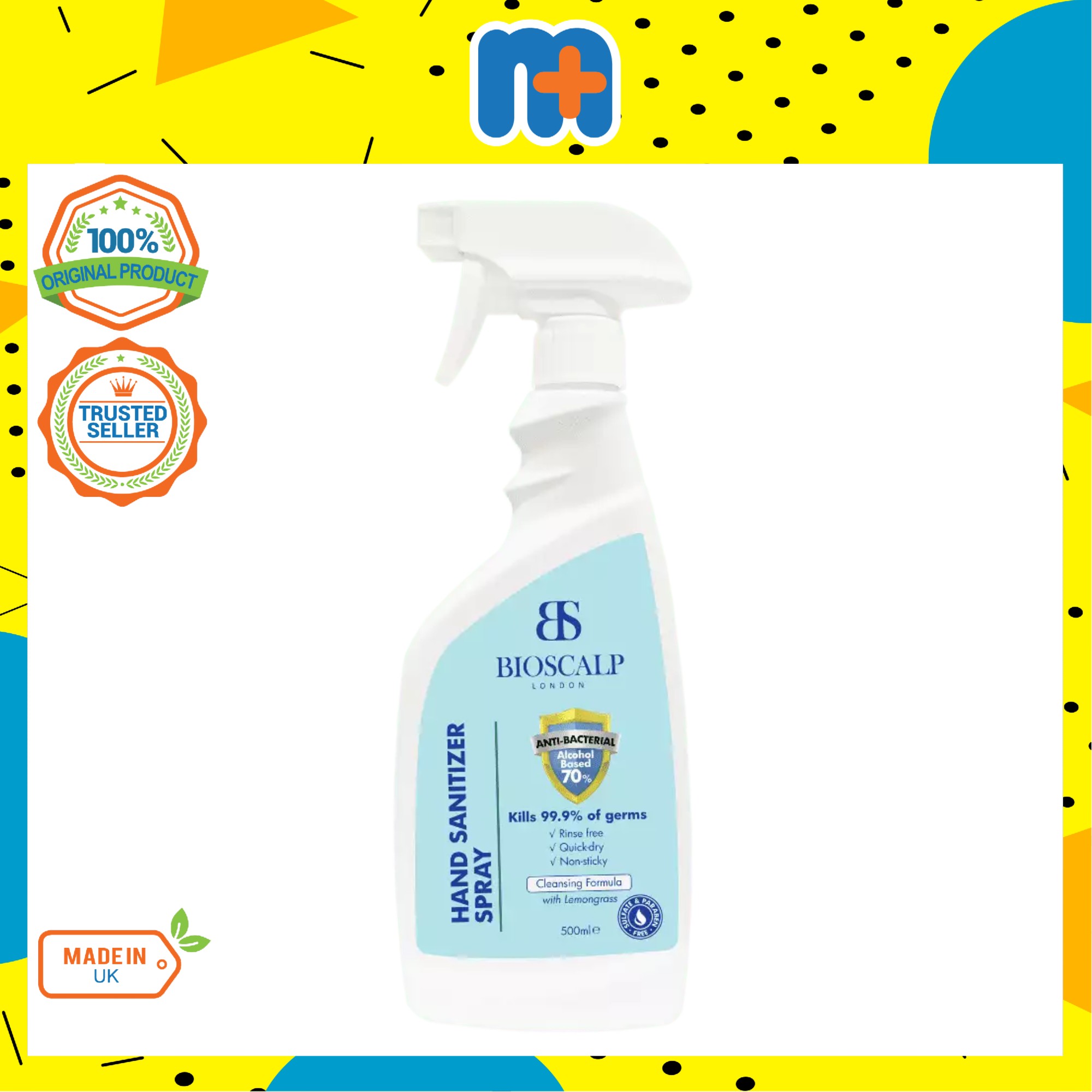 [MPLUS] BIOSCALP Hand Sanitizer Alcohol Based Spray 500ml