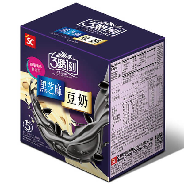 【3點1刻】黑芝麻豆奶 20gx5/盒