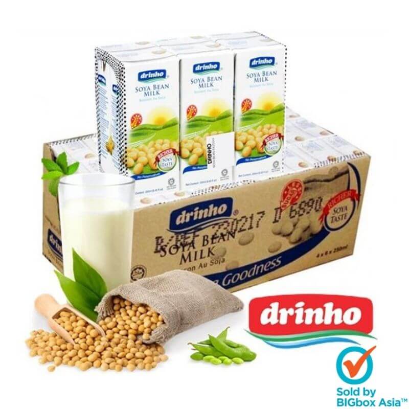 Drinho Asian Drink Soya Bean Milk 4 x 6 x 250ml
