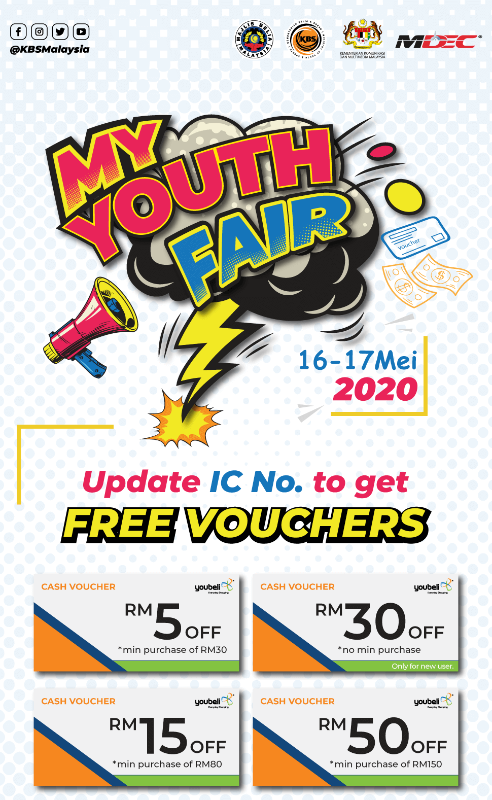 MY YOUTH FAIR 2020 Redeem Your FREE Cash Voucher!